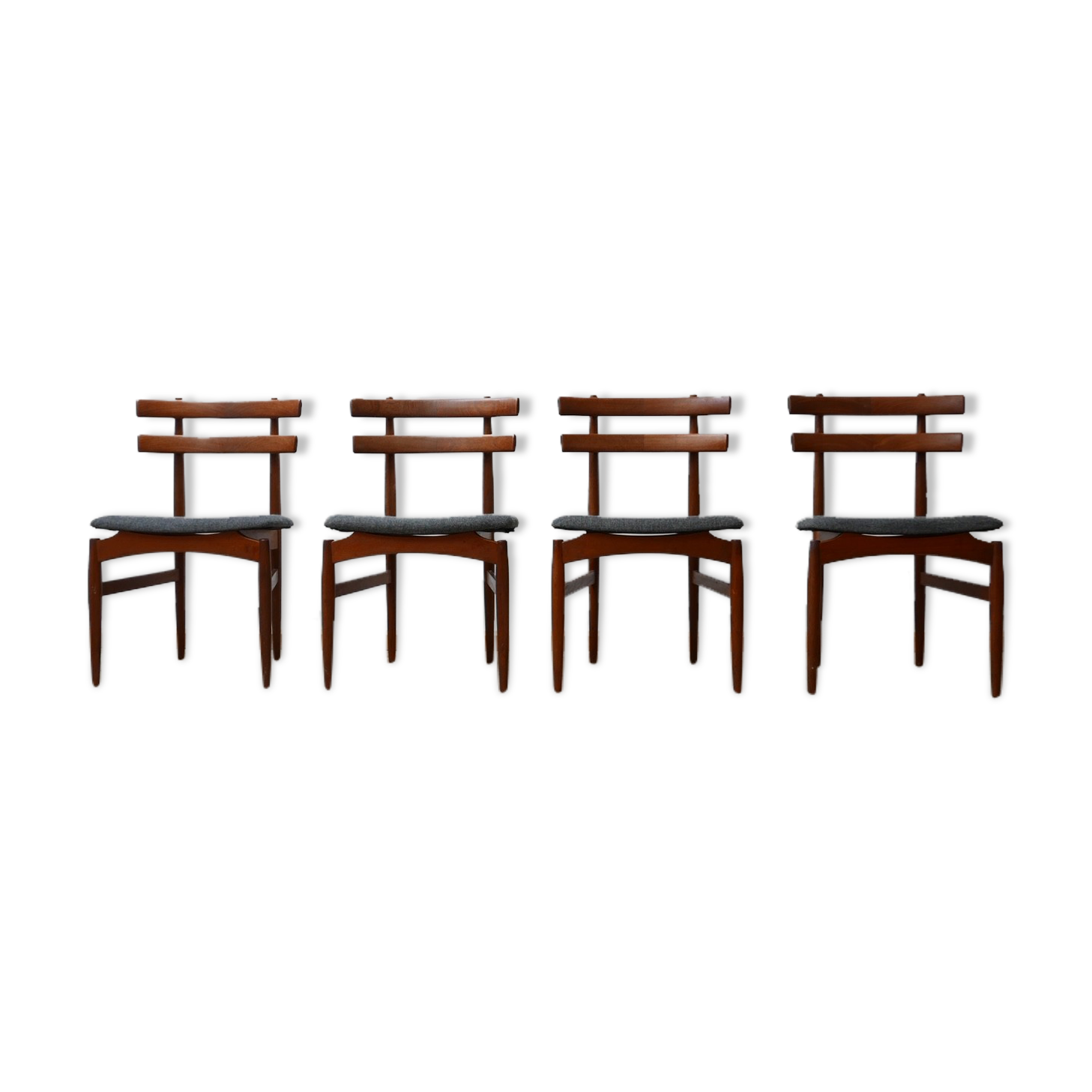 Teak Mid-Century Dining Chairs by Poul Hundevad