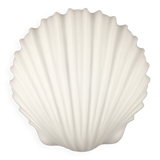 Large Minimalist Opaline Glass Shell Shaped Wall Light From Limburg, Germany, 1970s