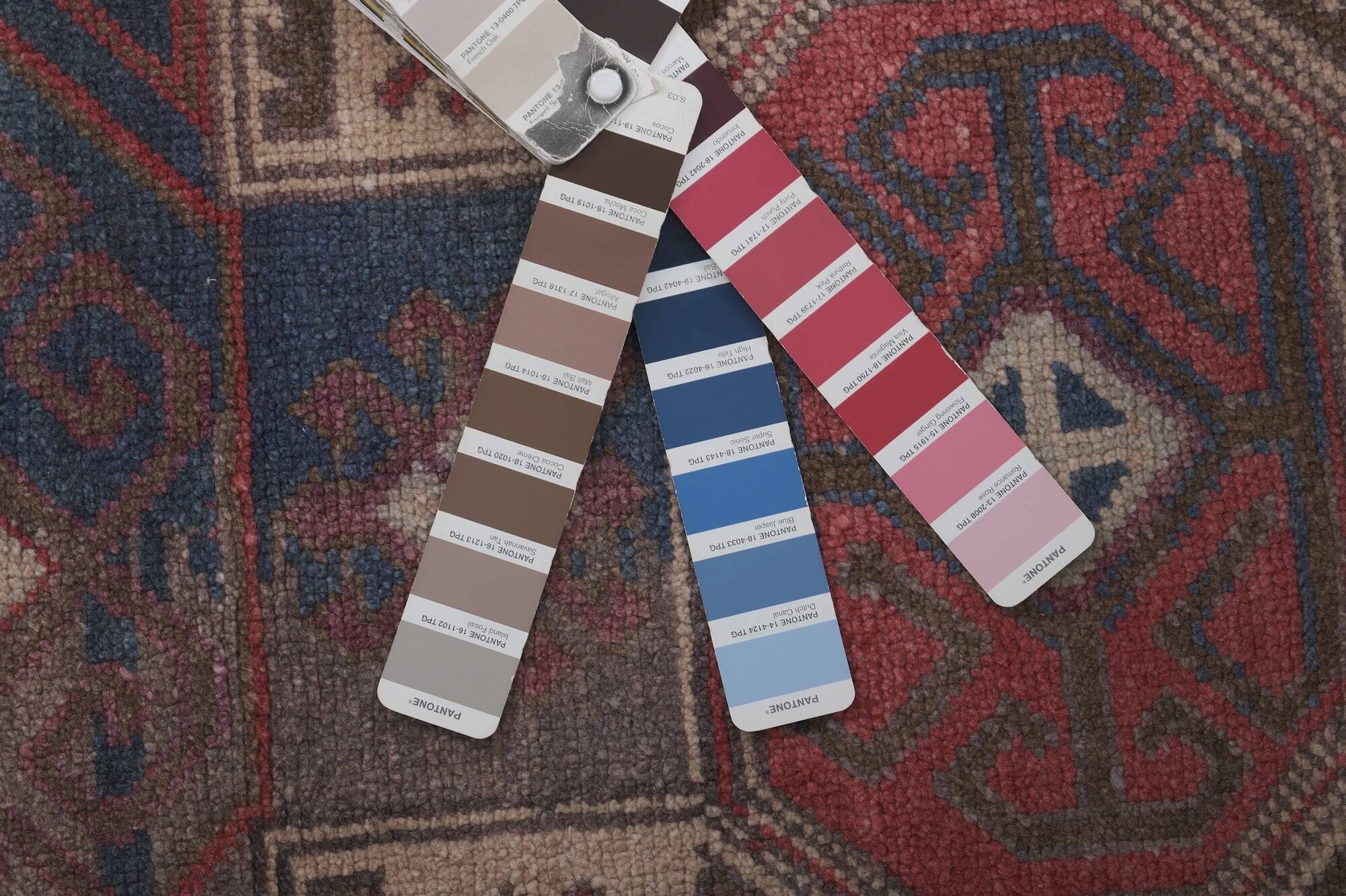 Tapis Oushak turc vintage 91x160 cm