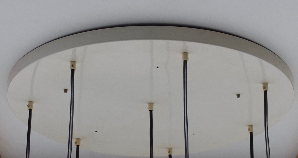 Chromium waterfall chandelier chromed by Raak holland 70