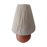 Terracotta lamp lampshade white jute