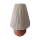 Terracotta lamp lampshade white jute