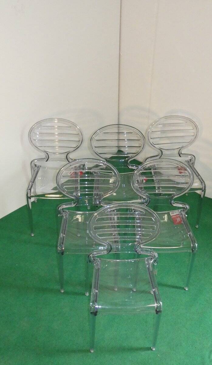 Set of 6 Cocca Chairs by L. Battaglia for Scab, 2014