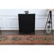 1970s vintage Turkish Oushak handmade wool cotton orange runner rug 80x320