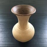 Trio of terracotta vases