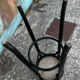 High cane rattan bar stool