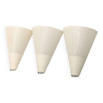 Set of 3 vintage Ikea Klyka wall lights