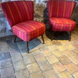 Pair of Scandinavian armchairs 1950/60 Mobelstoff - Kemtau