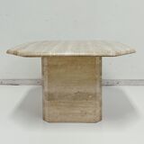 Travertine coffee table