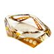 Art Deco ashtray, crystal glass, Huta Julia, Poland, 1960s