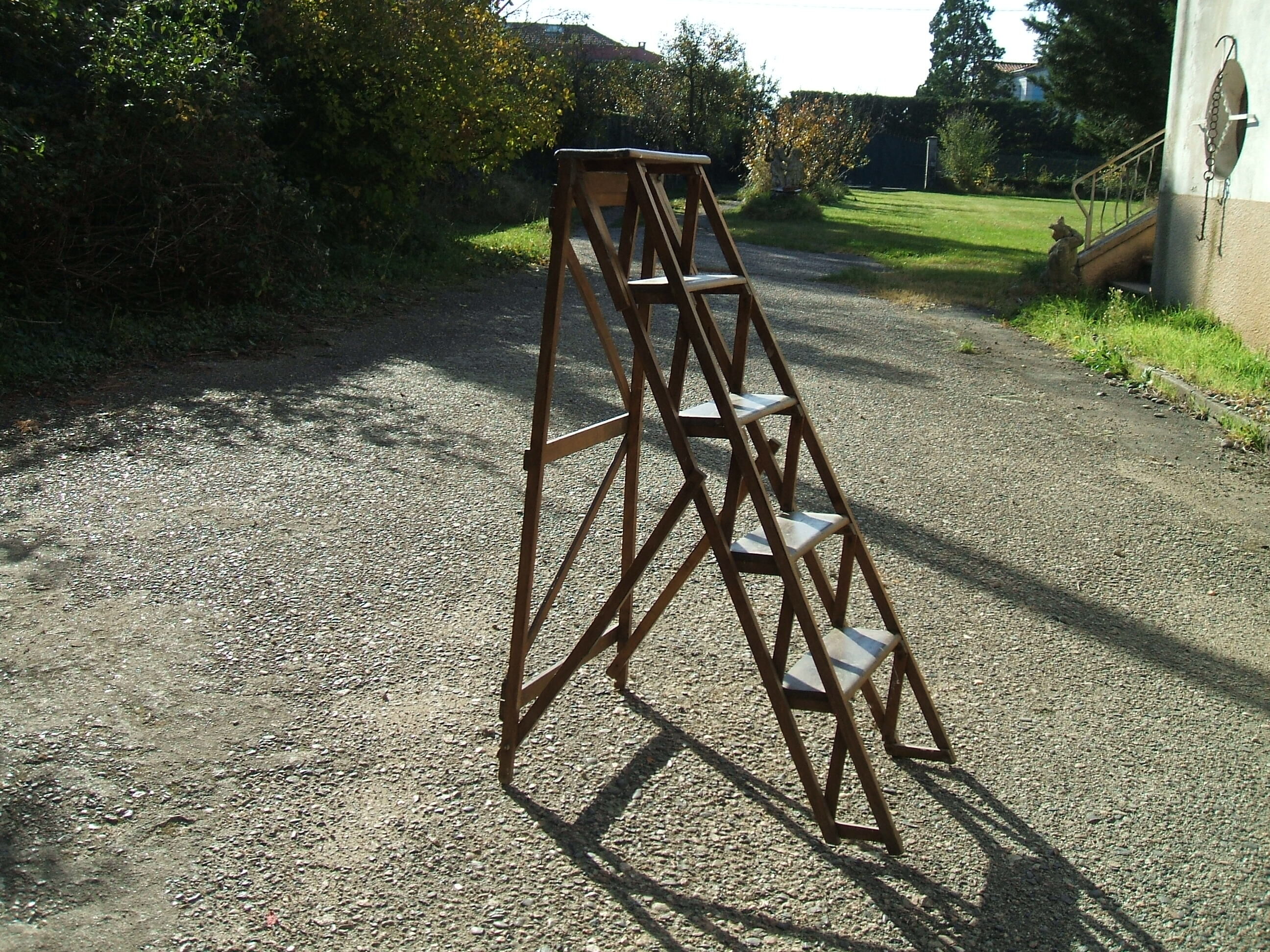 Old library stepladder