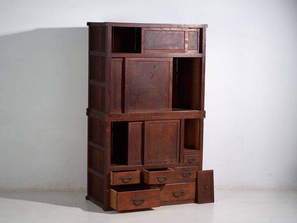 Antique Japanese Mizuya tansu cabinet – Taishō / Shōwa Period (c.1912-1945) #38