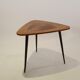 Table vintage tripod marquetry, France 1950 's