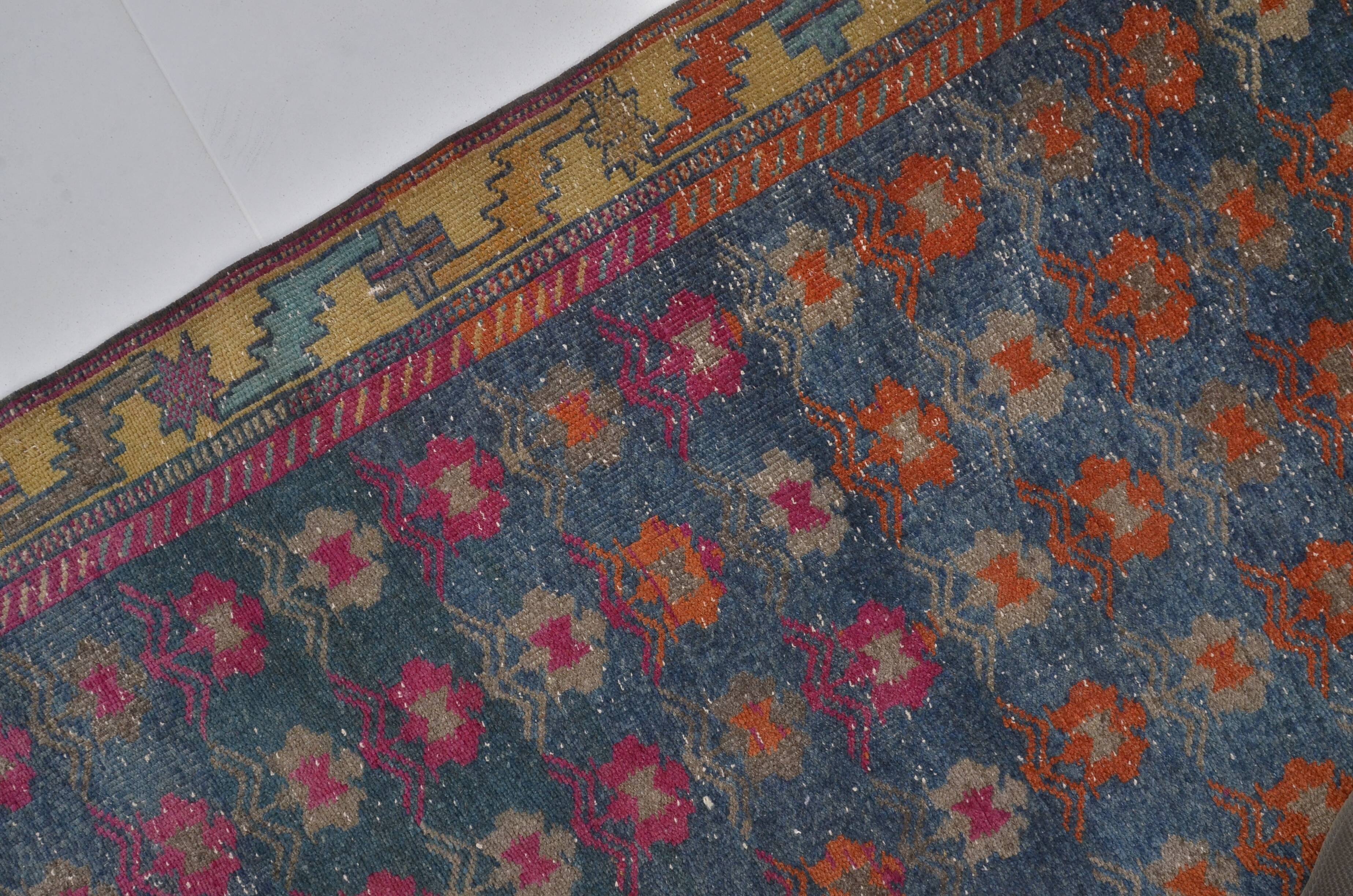 Geometric Design Oushak Runner Rug sku 2540