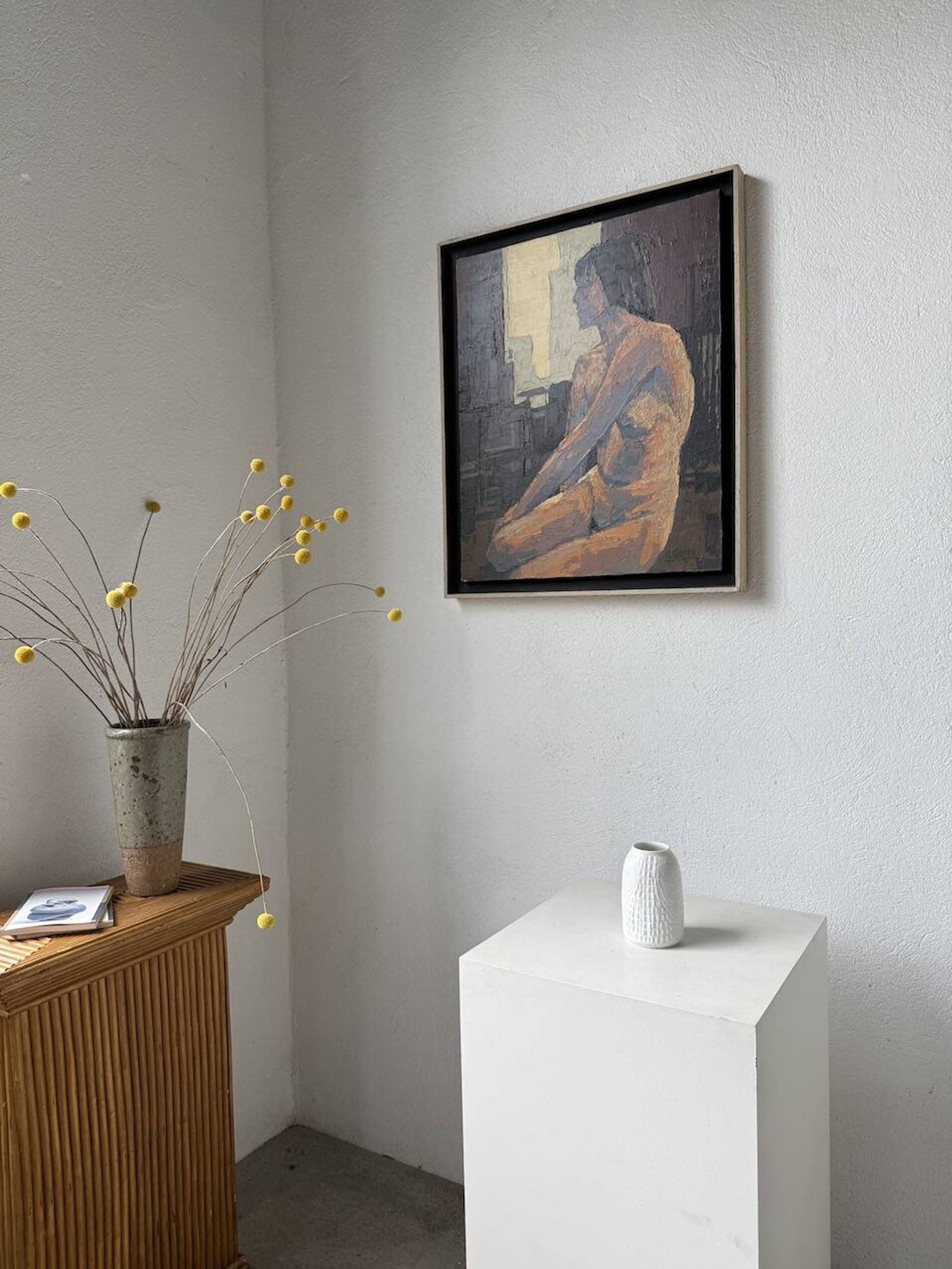 Vase en porcelaine Kaiser, finition « peau de crocodile »