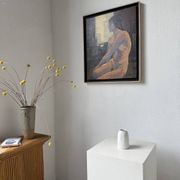 Vase en porcelaine Kaiser, finition « peau de crocodile »