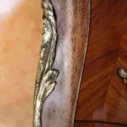 Louis XV style bedside table in marquetry rosewood