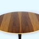 Mid-century modern round tulip dining table, restored by Drevotvar, 1960s.