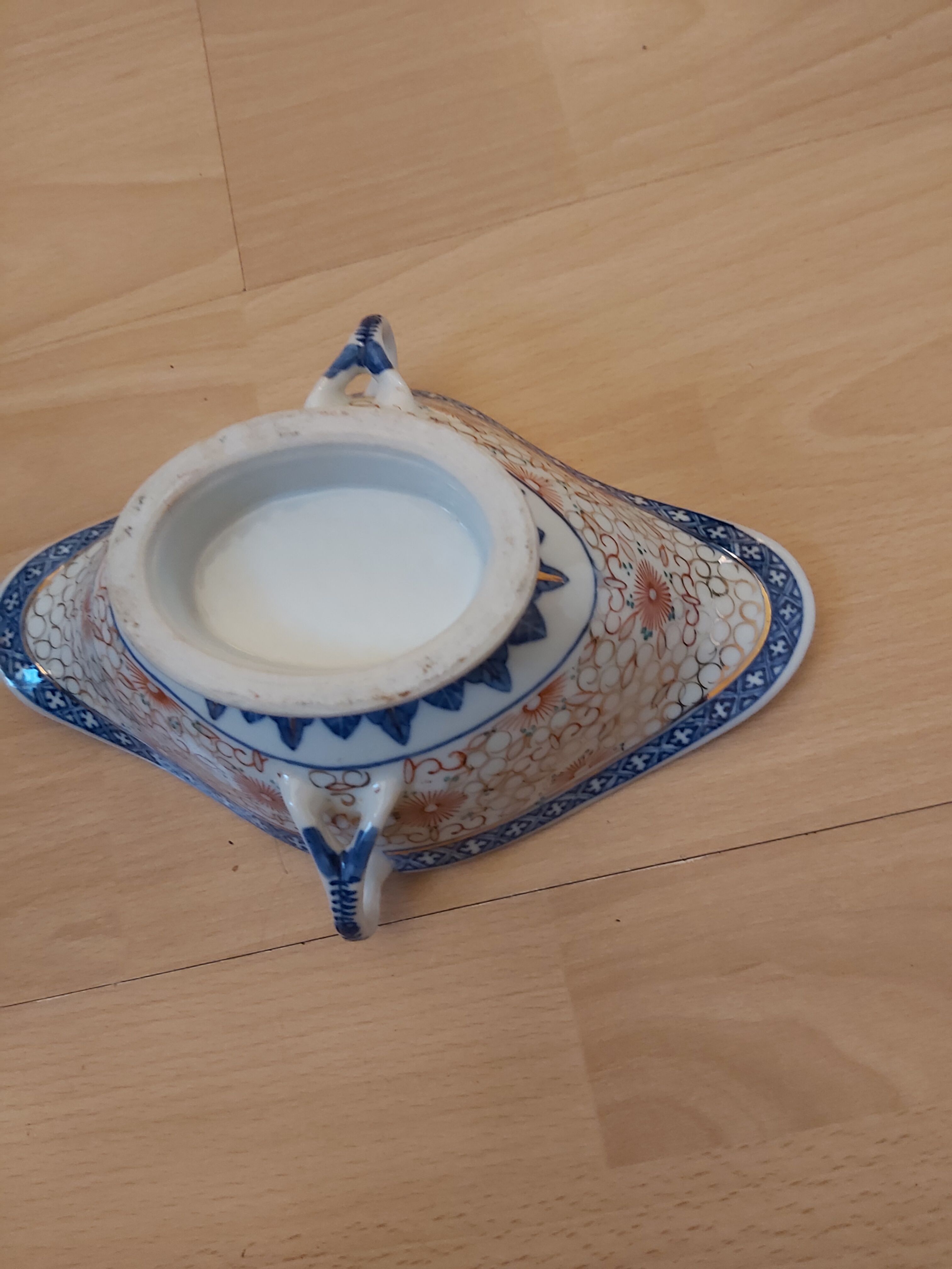 Chinese porcelain sausage called rice seed from the 1960s