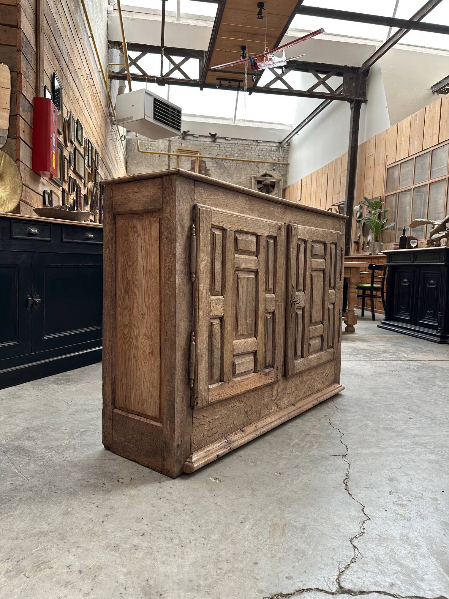 18th century country sideboard in solid oak