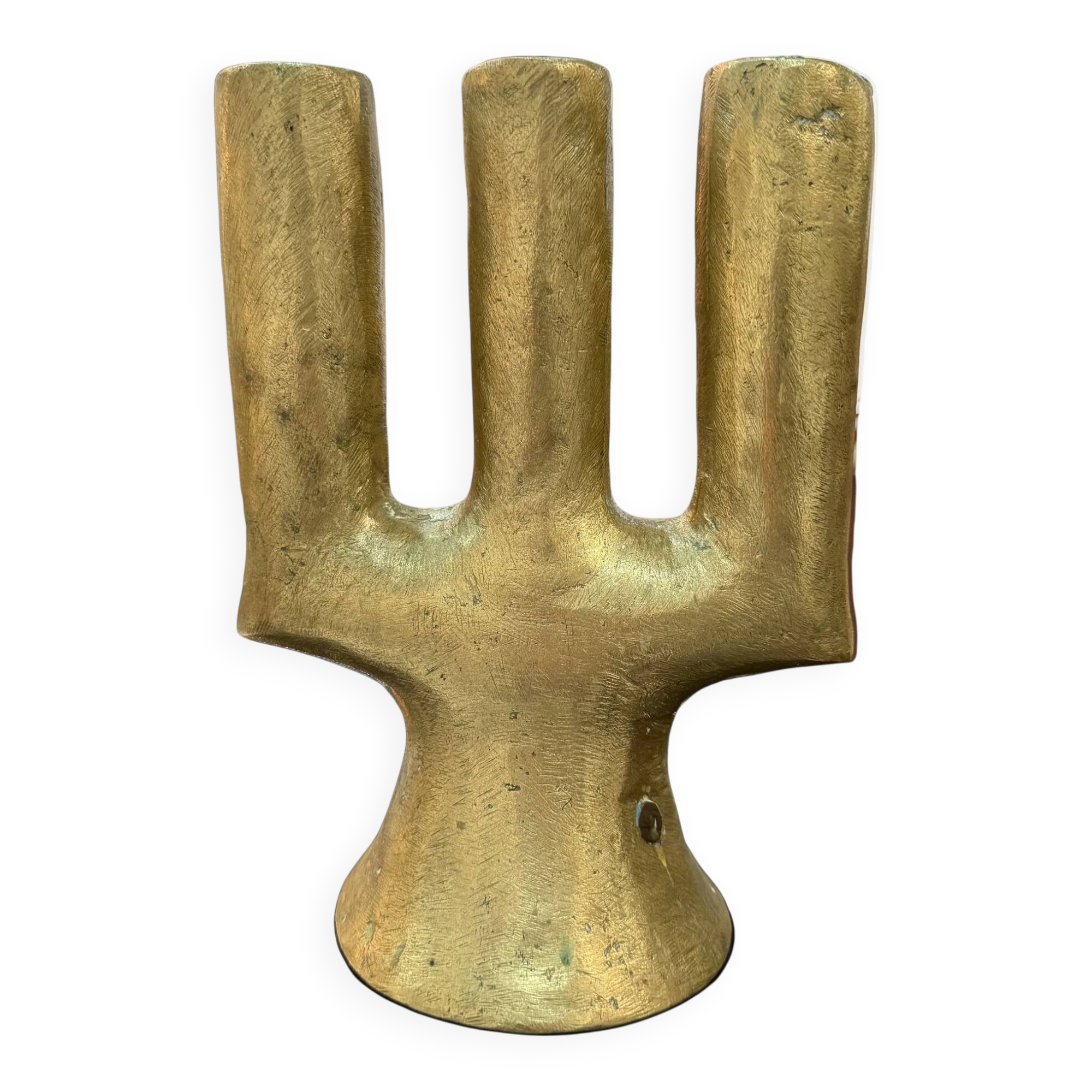 Artisanal chandelier in solid brass – Unique piece – Chad