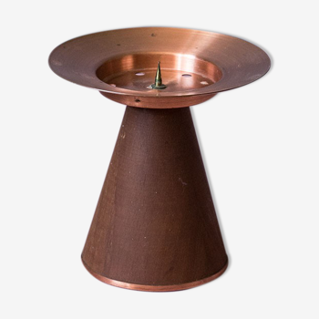 Teak candleholder