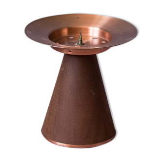 Teak candleholder