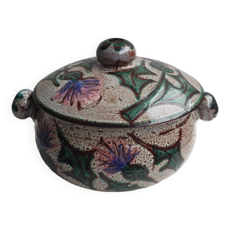 Cooking pot Covered pot Ceramic Vallauris 1950 1960