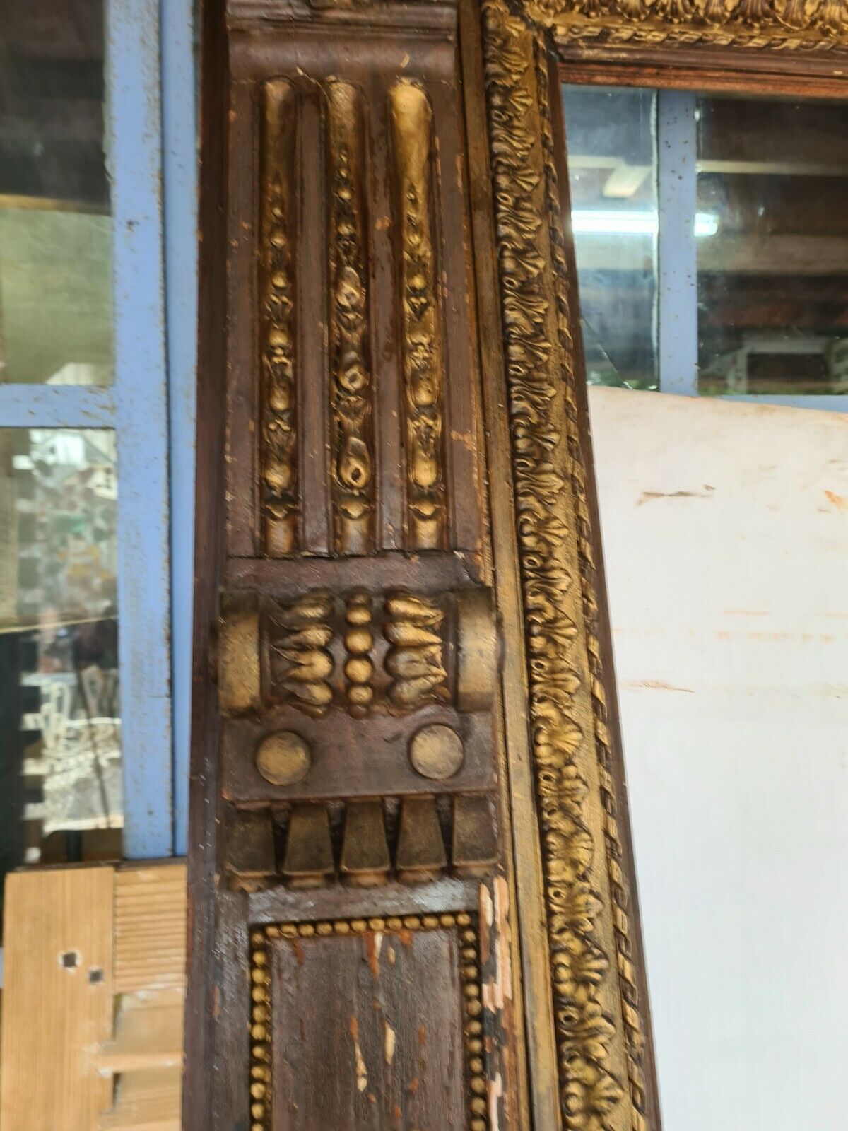Encadrement de miroir trumeau panoramique