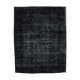 Handmade Persian Overdyed 285 cm x 369 cm Black Wool Carpet