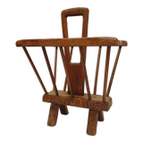 Brutalist wooden magazine racks