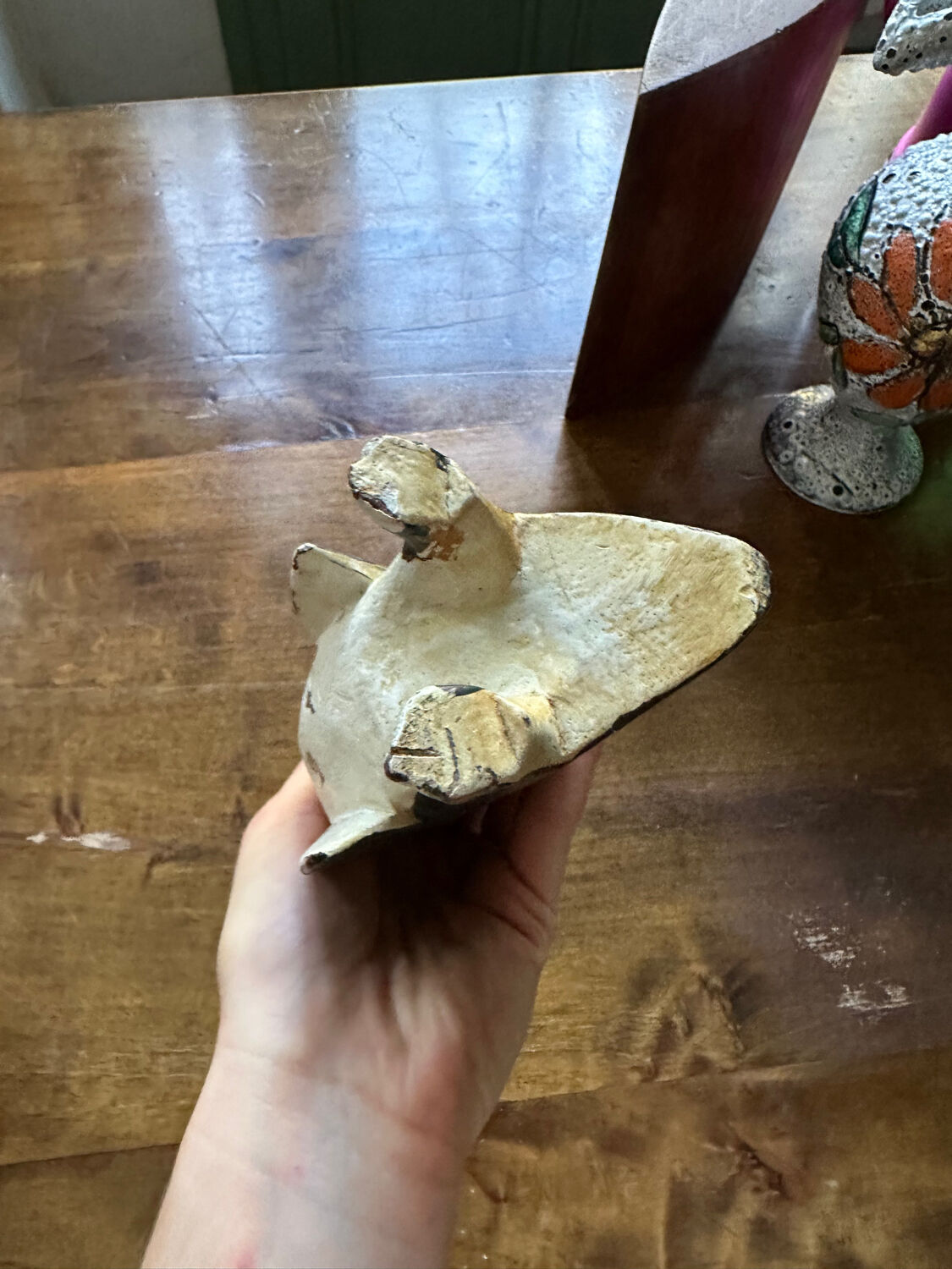 Penguin wood sculpture