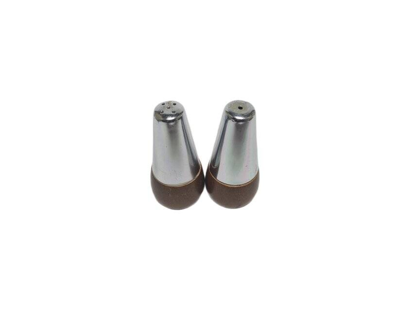 Vintage salt and pepper holders from A&B, Denmark, 1950s, set of 2