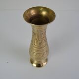 Vintage brass vase, India, 1960's.