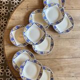 Lot of 10 old soup plates - Badonvillier Bornéo model