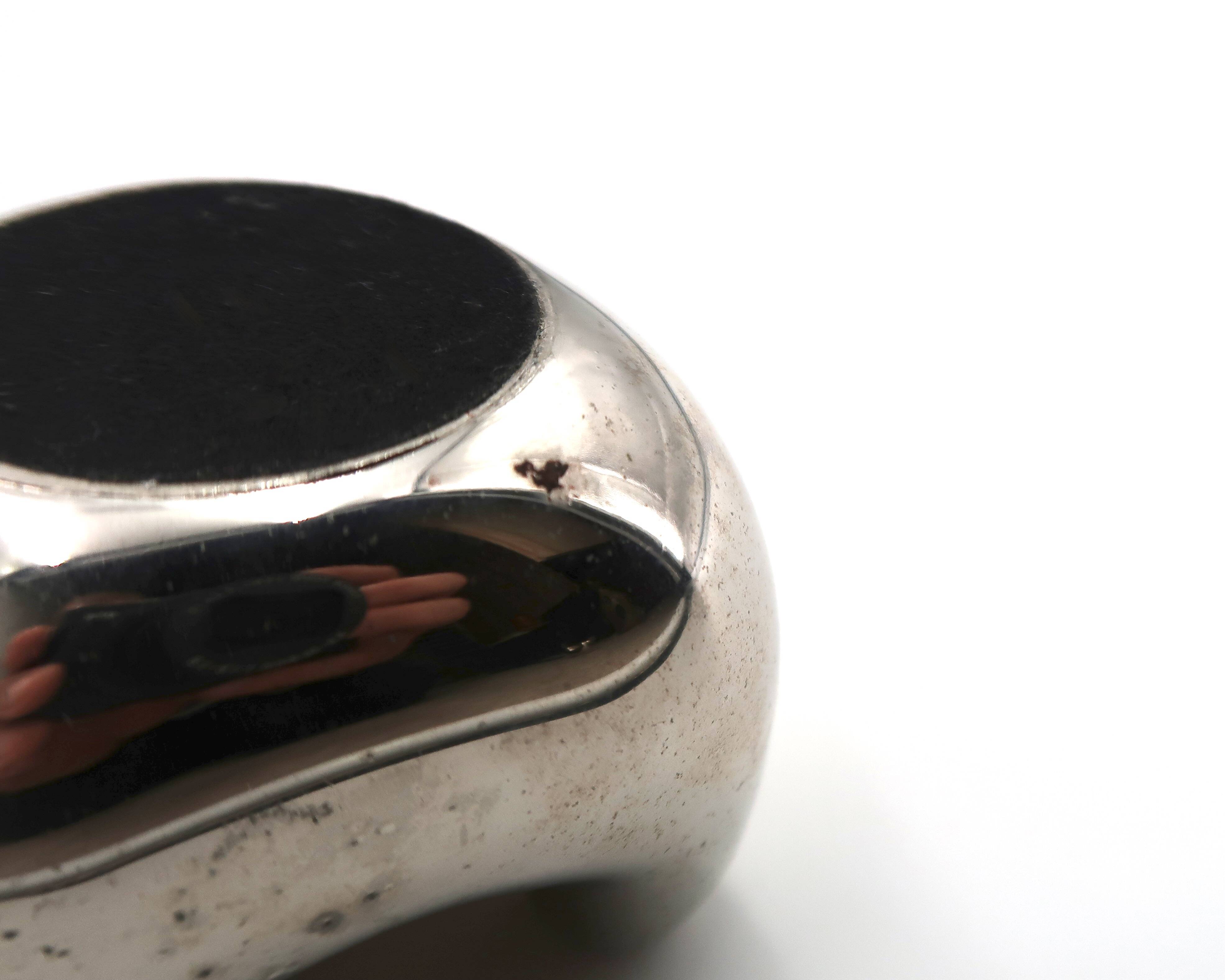 Gold and silver abstract sculpture, free form, 1970s