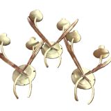 Set of 3 metal wall lights