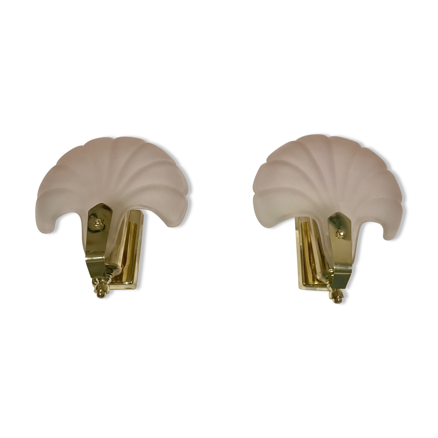 Pair of shell sconces