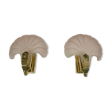 Pair of shell sconces
