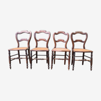 Louis Philippe style beech chairs
