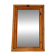 Vintage Spanish mirror in natural bamboo, 1950.