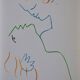 Jean Cocteau: The Kiss, original lithograph