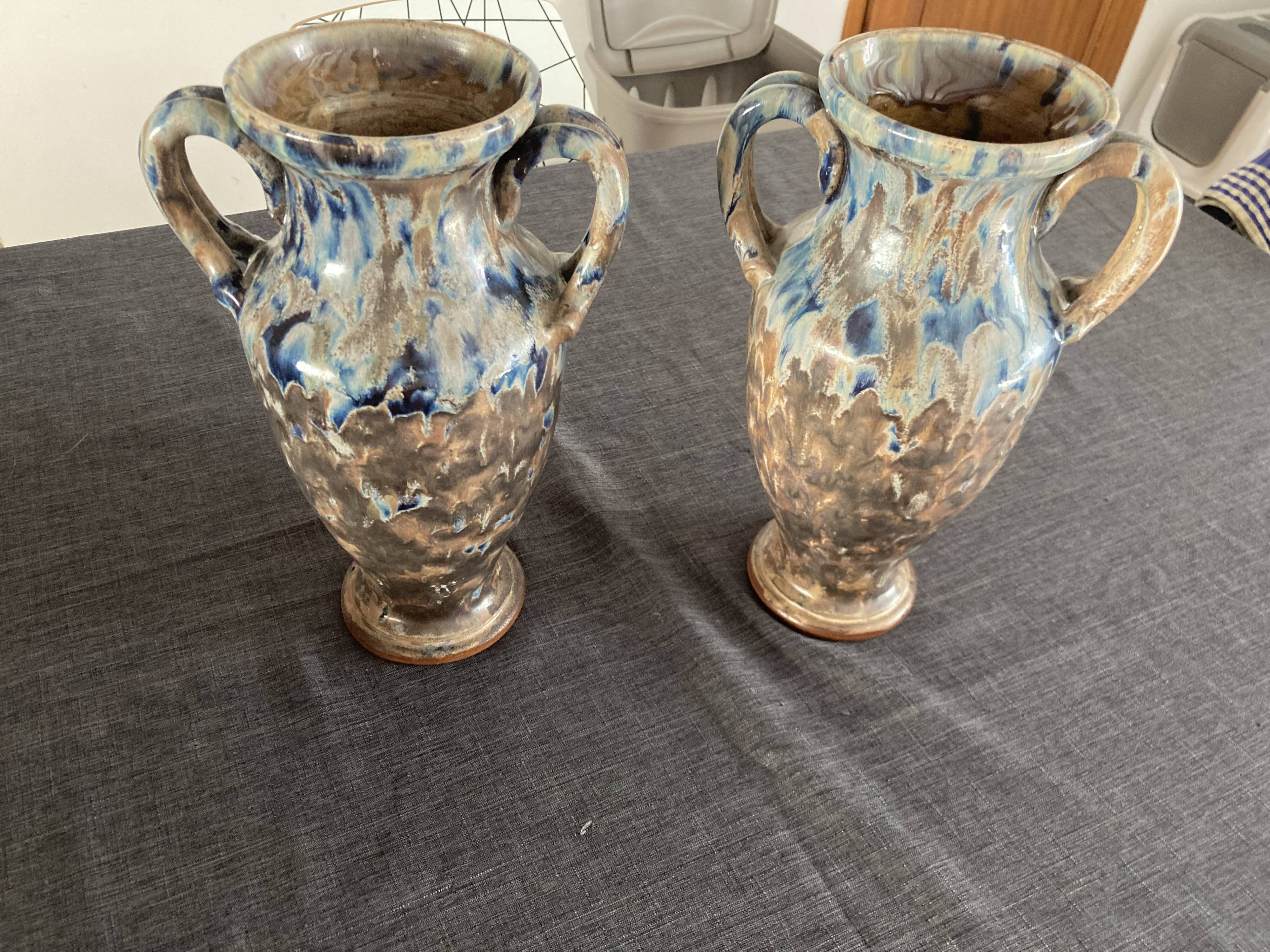 Paires de vases Renault Argent Cher