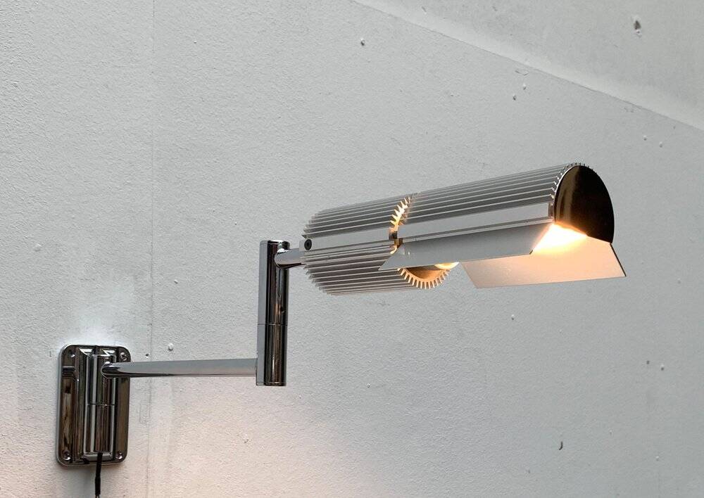 Vintage Space Age Wall Lamp Haloprofil by V. Frauenknecht for Swisslamps International, 1970s