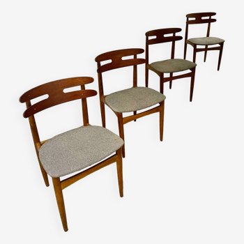 Chaises à manger par johannes andersen pour bramin, 1960