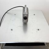 Large Silver Industrial Factory Pebdant Lamp, 1970s