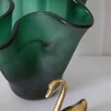 Vintage Italian blown glass handkerchief vase