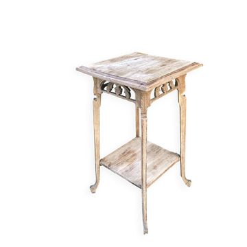 Sellette ancienne en bois brut, début XXe