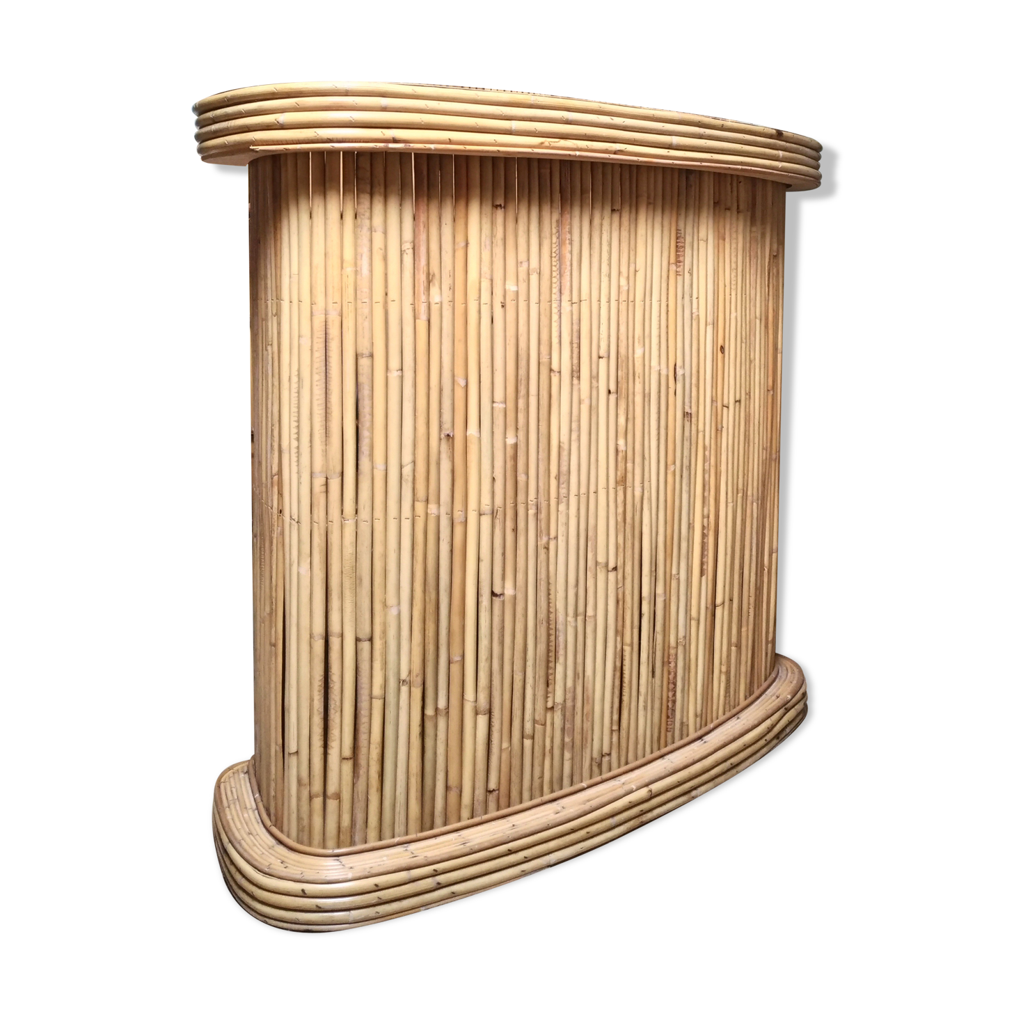 Vintage formica and bamboo tiki bar