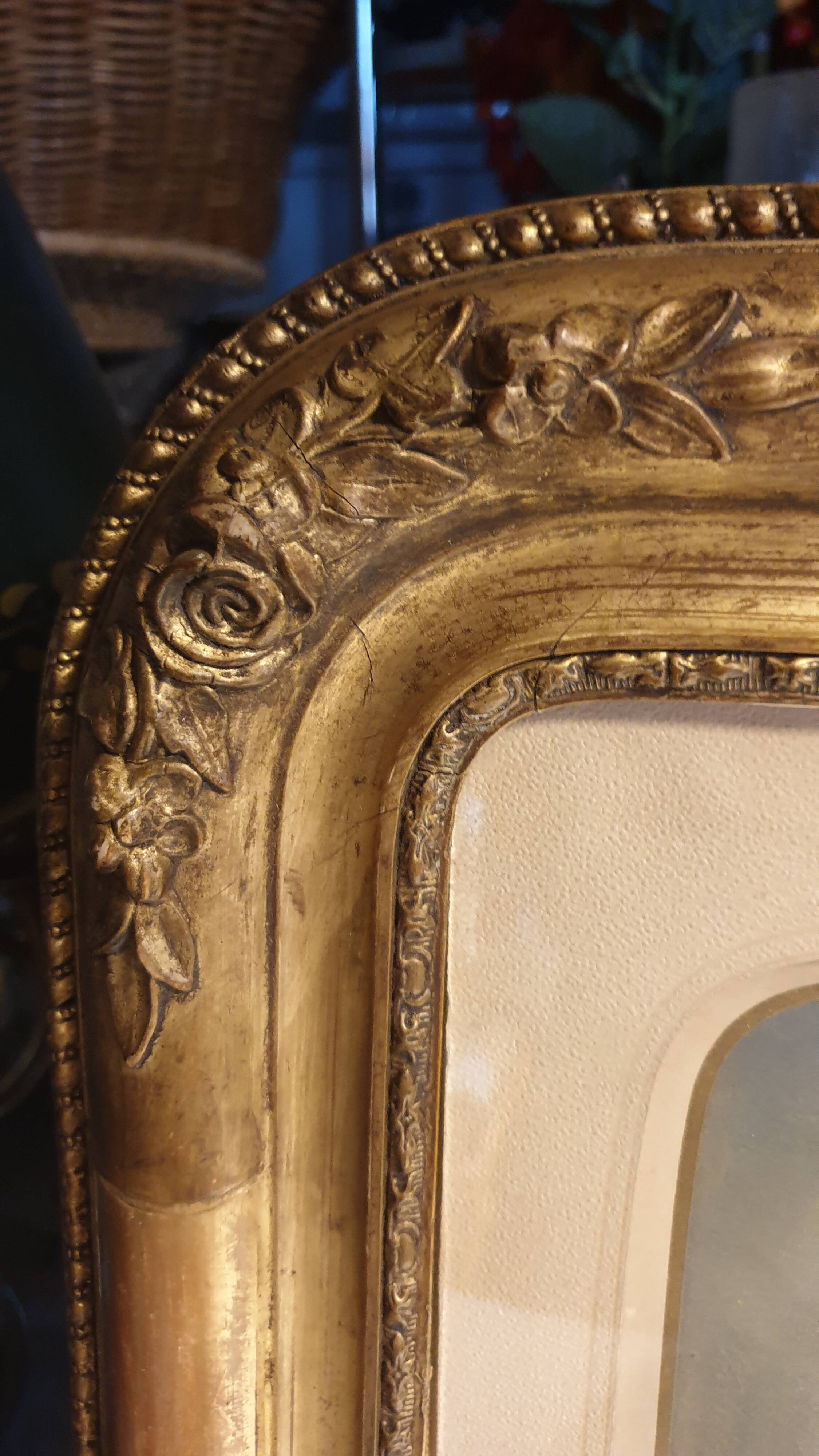 Pastel gilded frame gold leaf nineteenth